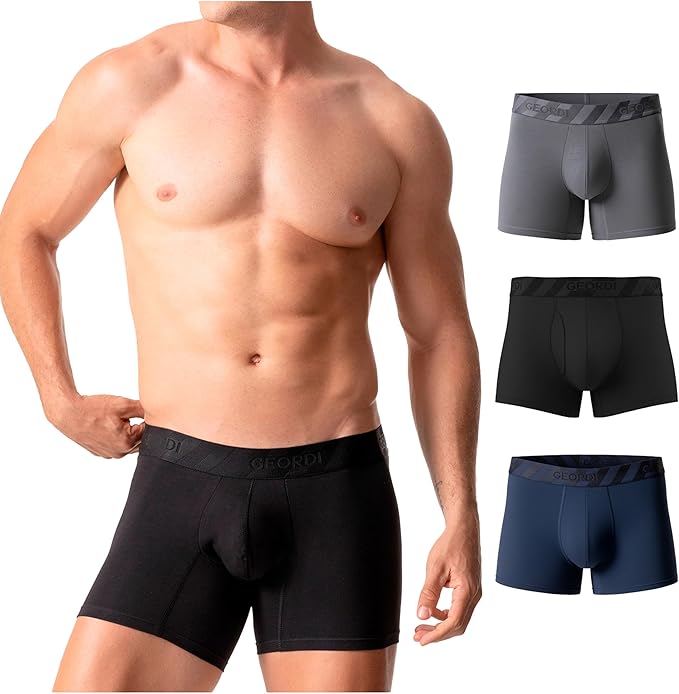 Mid-Cut Basic Boxer Briefs for Men