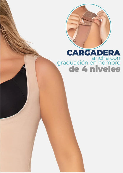 Open-Bust Full Body Shapewear with Posture Support & Butt Lift
