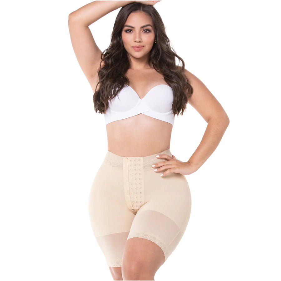 FAJAS MYD 0428 Hourglass BBL Tummy Control High Waisted Post Surgery Shapewear Shorts / Powernet