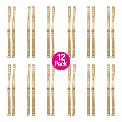 Fajas MYD 01250 Removable and Adjustable Thin Bra Straps - 12 Pack
