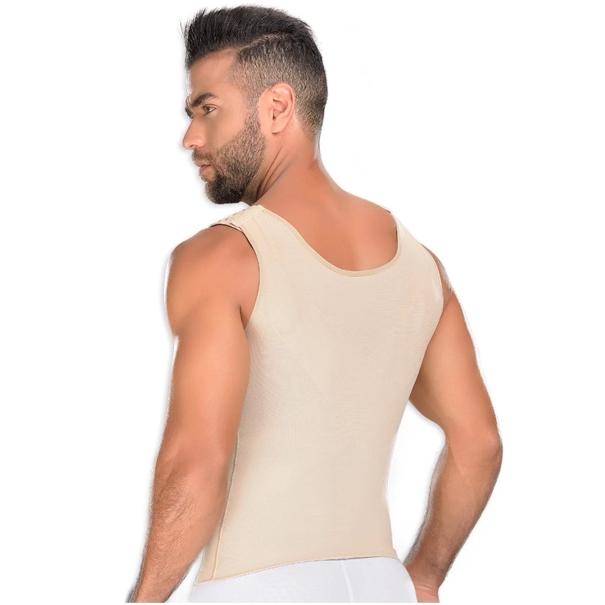Fajas MYD 0060 Compression Vest Shirt Body Shaper for Men / Powernet