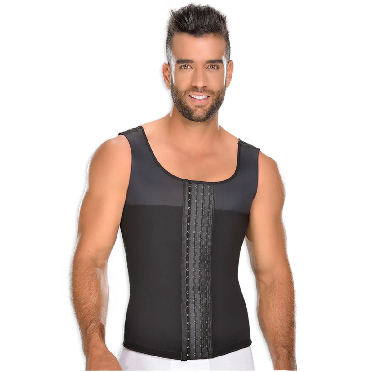 Fajas MYD 0060 Compression Vest Shirt Body Shaper for Men / Powernet