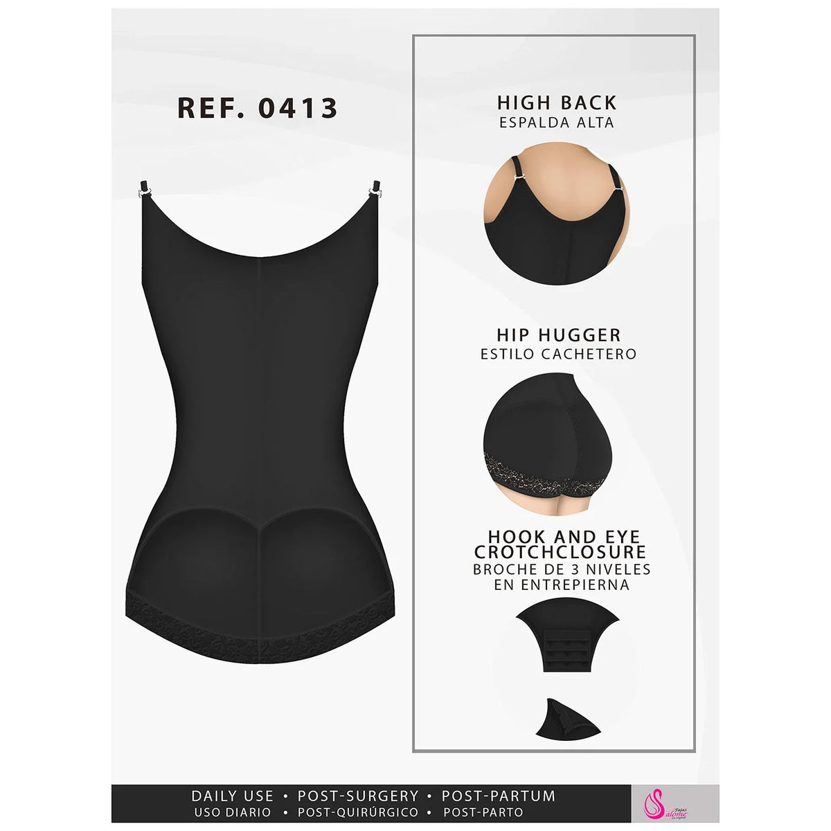 Fajas Salome 0413| Butt Lifter Tummy Control Shapewear for Women