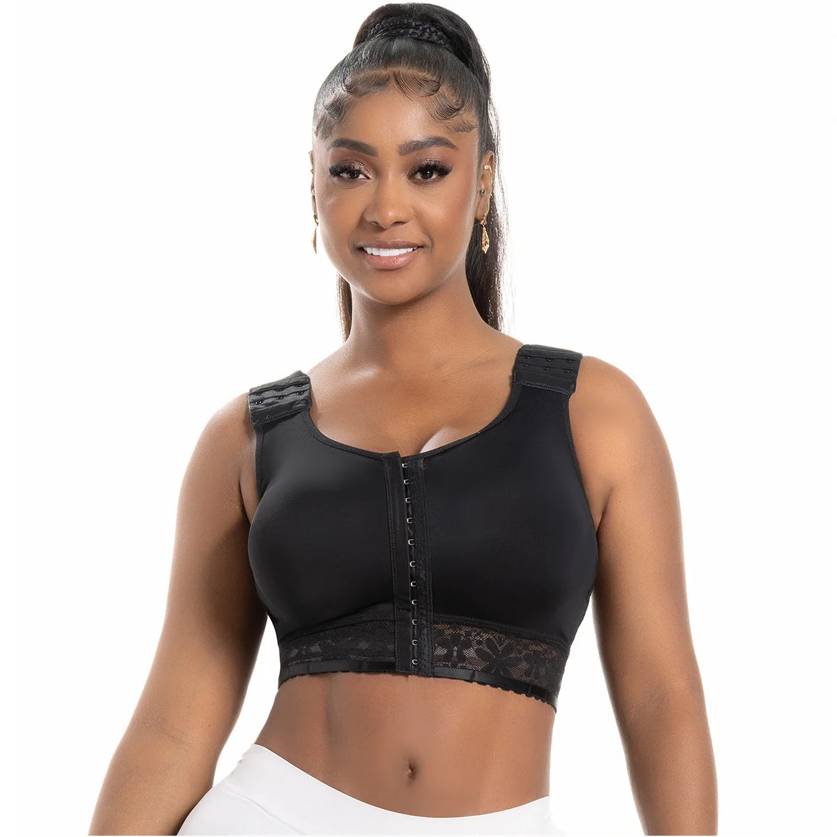 SNATCHED BODY DC02L4 Compression Bra Post Mastectomy Surgery front Closure