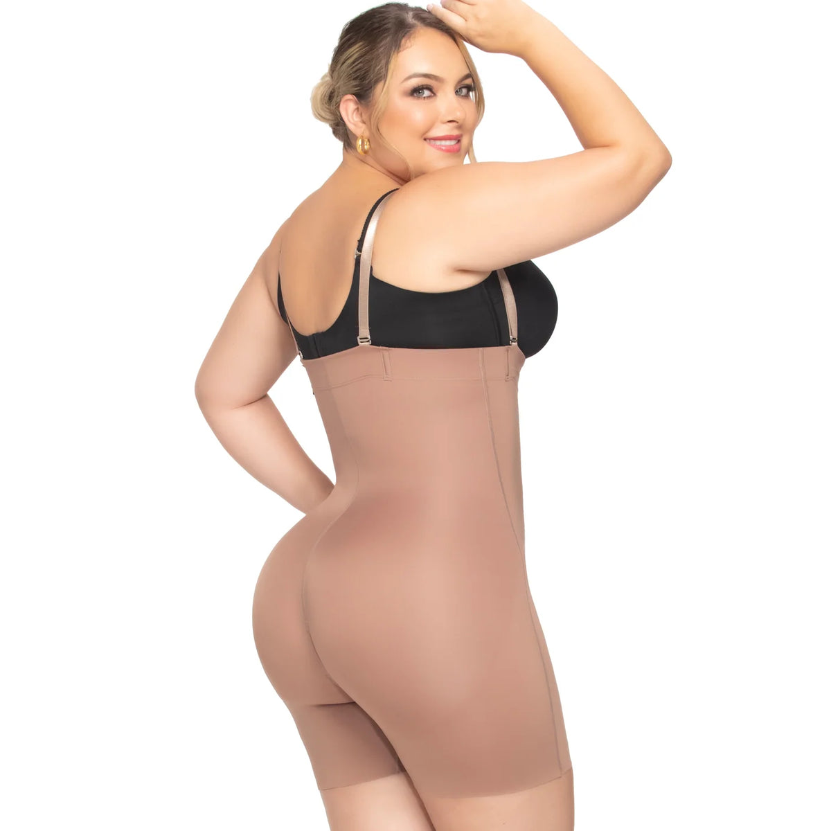 Up Lady 6249 Seamless Open Bust Strapless Shapewear Bodysuit Shorts Fajas Stage 1
