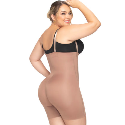 Up Lady 6249 Seamless Open Bust Strapless Shapewear Bodysuit Shorts Fajas Stage 1